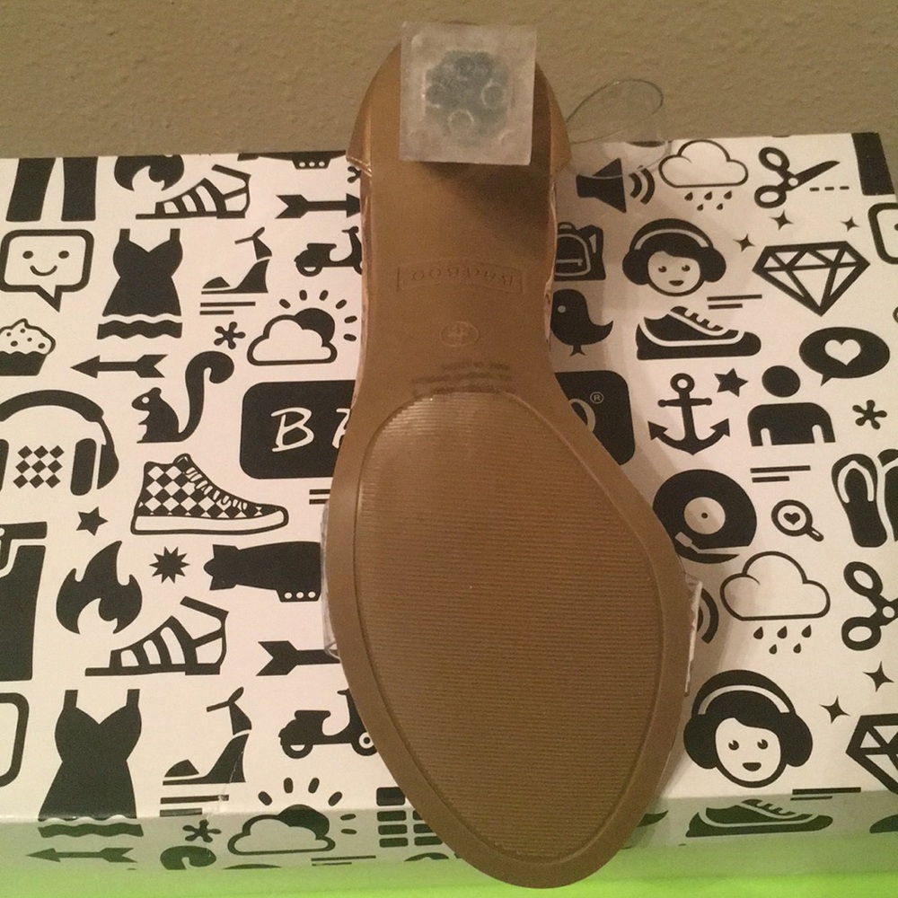 Clear Rose Gold Sandel Heels - Picture 5 of 7